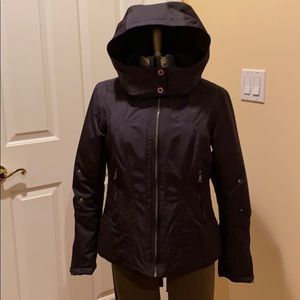 Obermeyer women’s jacket black ski coat sz 4 EUC